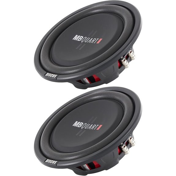 MB Quart 10-Inch 800W Shallow Subwoofers (Pair)