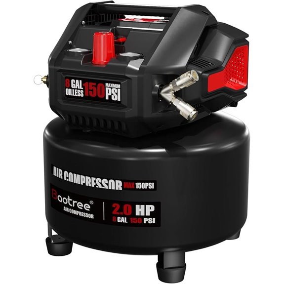 8-Gallon Portable Air Compressor with 150 PSI