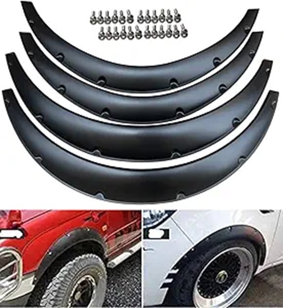 Universal Flexible Car Fender Flares (2 Small + Large)