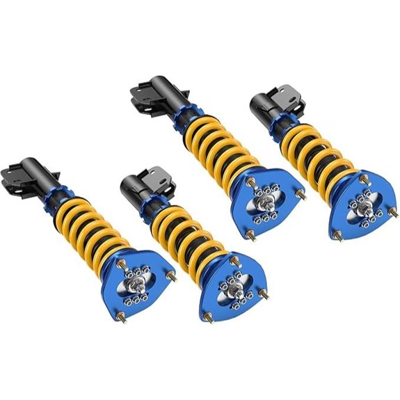 4-Piece Adjustable Coilover Lowering Kit for Subaru & Saab