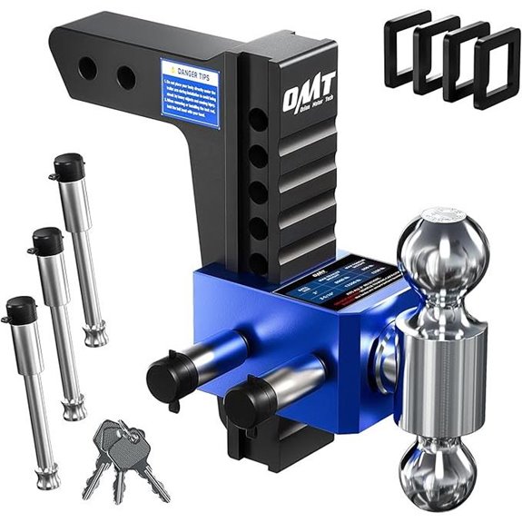 Orion Adjustable Trailer Hitch with Dual-Ball Mount