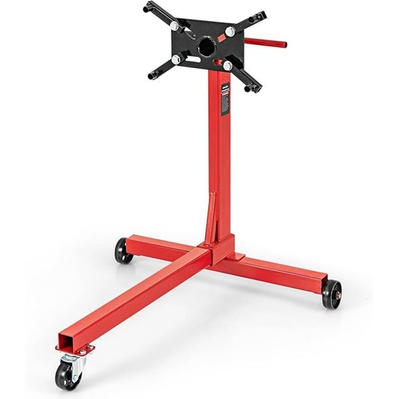 Engine Stand with Wheels 750 lbs Adjustable Arms