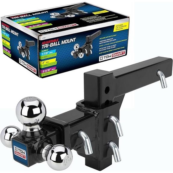 TowSmart Adjustable Tri-Ball Hitch 6,000-10,000 lbs