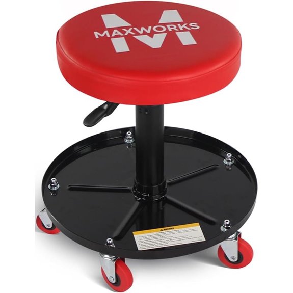 MaxWorks Pneumatic Roller Seat with Adjustable Height