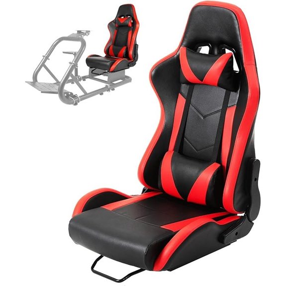 Minneer Racing Seat with Adjustable Angle and Headrest