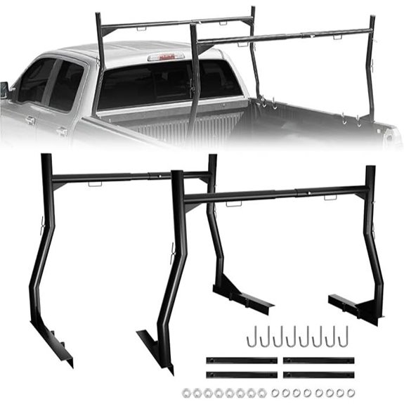 Extendable Steel Truck Ladder Rack for Beds 46-71