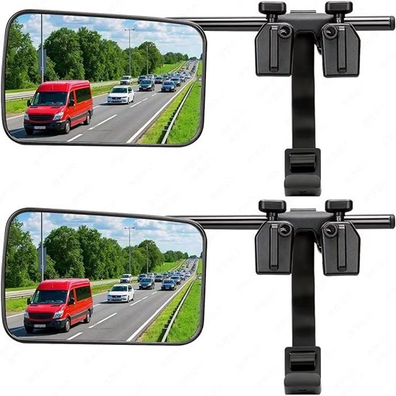 Clamp On Universal Towing Mirror Extenders
