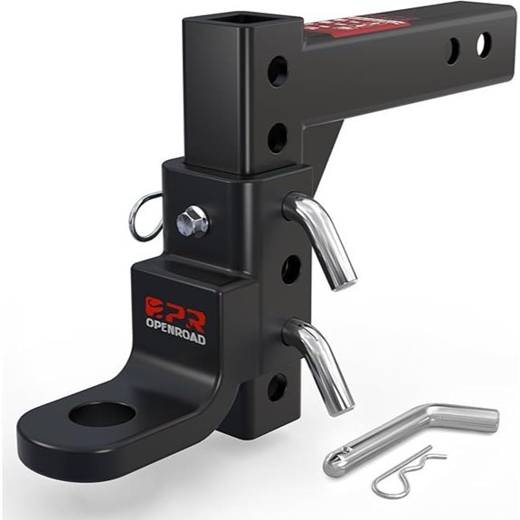 OPENROAD Adjustable Trailer Hitch with Stainless Steel Pins