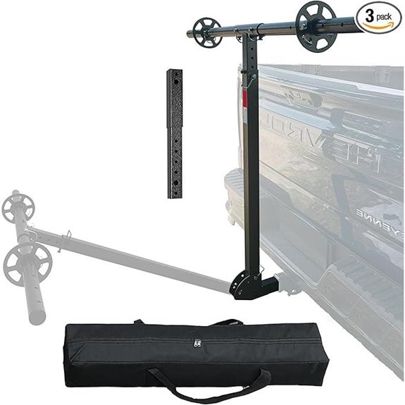Adjustable Truck Bed Extender for Hauling and Lifting
