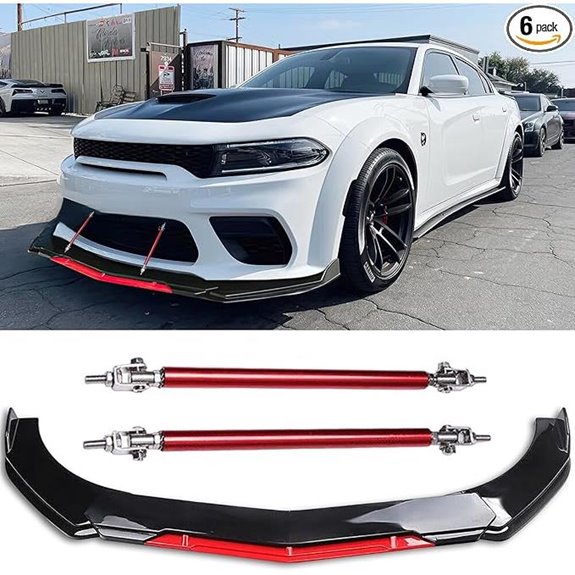 Universal Car Front Bumper Lip with Adjustable Splitter Rods