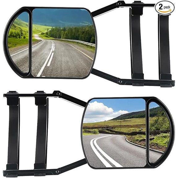 Universal Clip-On Towing Mirror Set with 360° Rotation