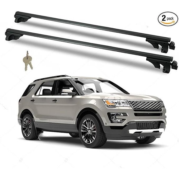 Rockland Universal Roof Rack Cross Bars Adjustable Weather-Resistant