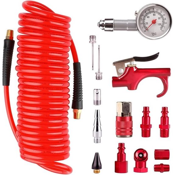 Hromee Air Compressor Accessory Kit with Hose and Fittings