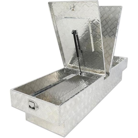 Gull Wing Aluminum Truck Tool Box with Lock