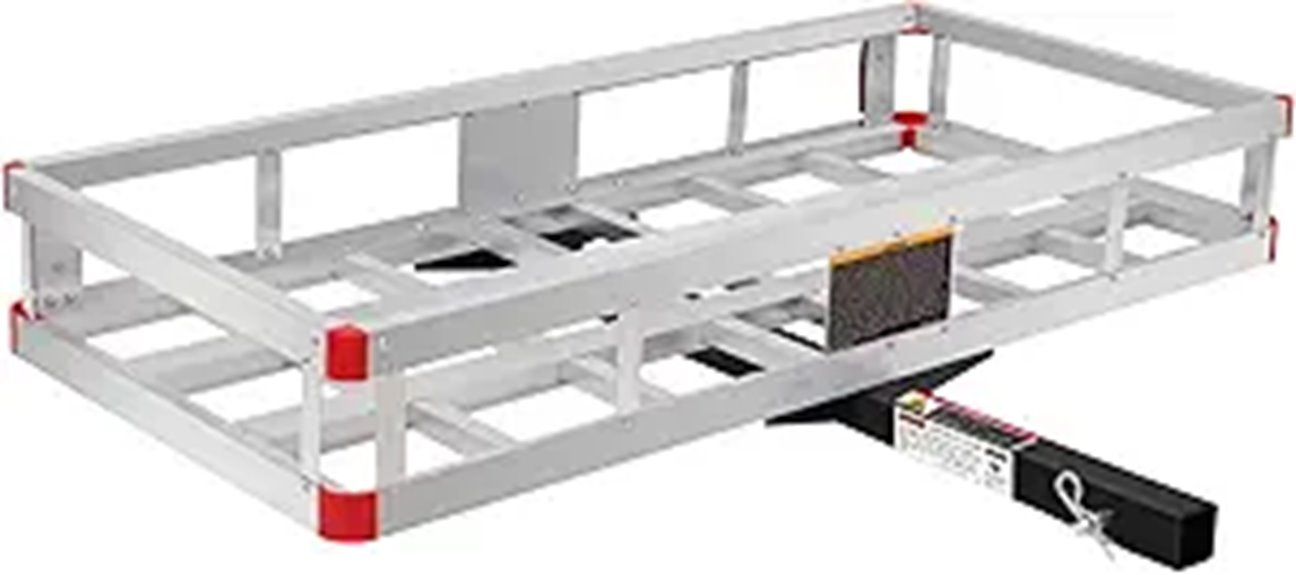 MaxxHaul Aluminum Cargo Carrier 500-lb Hitch Mount