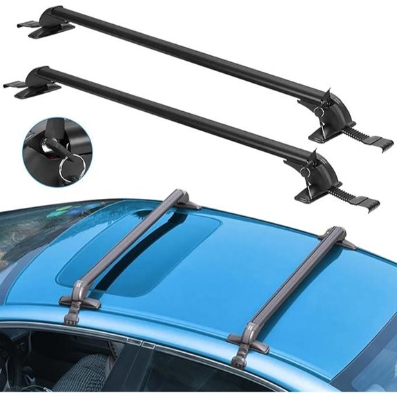 Universal Roof Rack Cross Bars (2-Pack Aluminum Lockable)