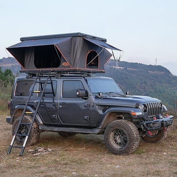 Aluminum Hard Shell Rooftop Tent for 2 Persons