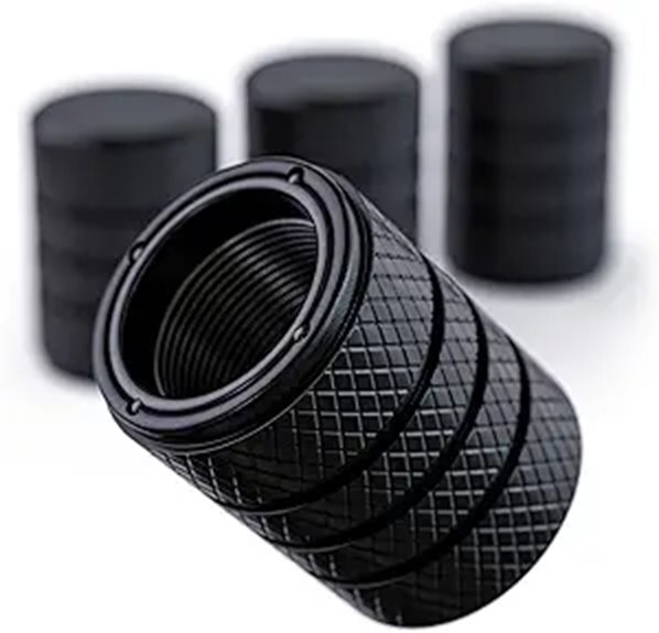 Aluminum Tire Valve Stem Caps (Set of 4)