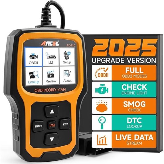ANCEL AD410 OBD2 Scanner for Cars 1996