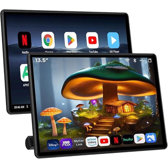 Android 13 Car Touchscreen Headrest Monitor (2 Pack)