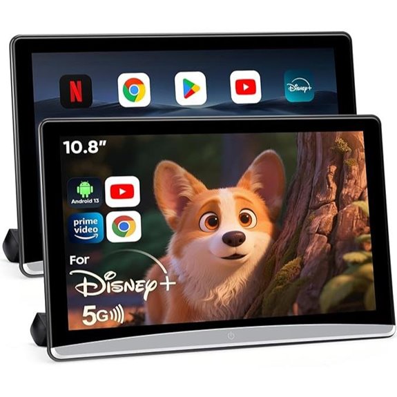 10.8 Android 13 Car Headrest Monitor with Touch Screen