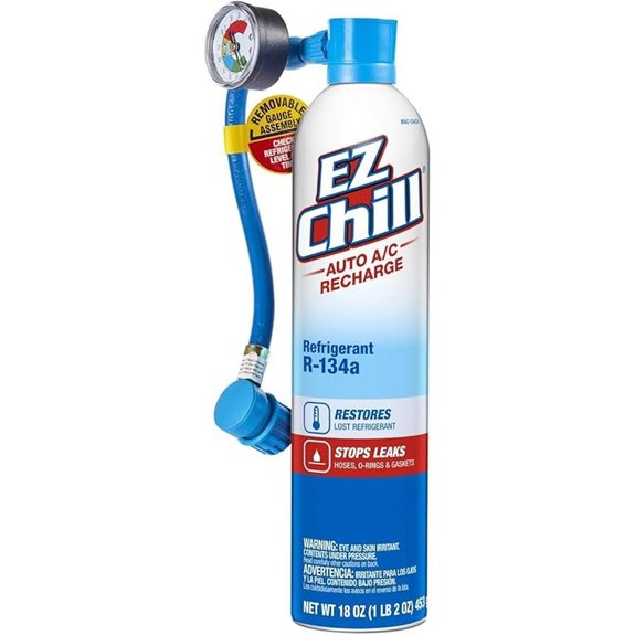 EZ Chill Auto A/C Recharge Kit with Oil 18-oz Can with Hose & Gauge