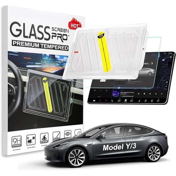 Tesla Model 3 & Y Screen Protector with Auto-Align
