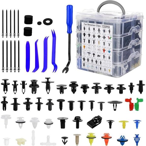 Car Push Retainer Clips Set for Auto Body 1365 pcs