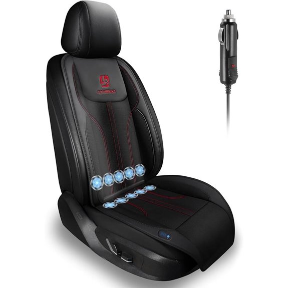 Cooling Car Seat Cushion with 10 Fans Automatic Controls