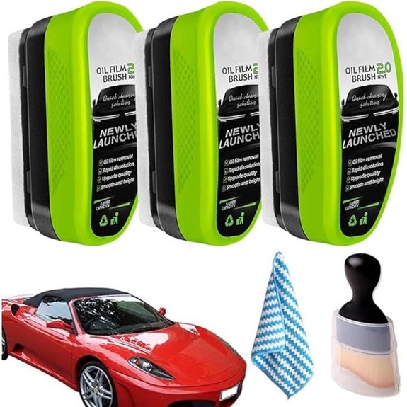 Automotive Oil Film Cleaning Brush Set (3-Pack)