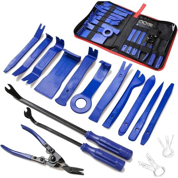 Poraxy 19Pcs Auto Trim Removal Tool Kit