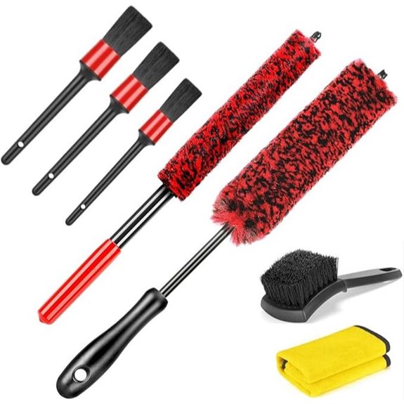 Car Wheel Rim Tire Brush Detailing Kit