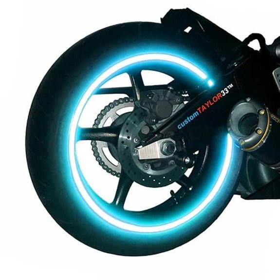 CustomTAYLOR33 Baby Blue Reflective Safety Rim Tapes