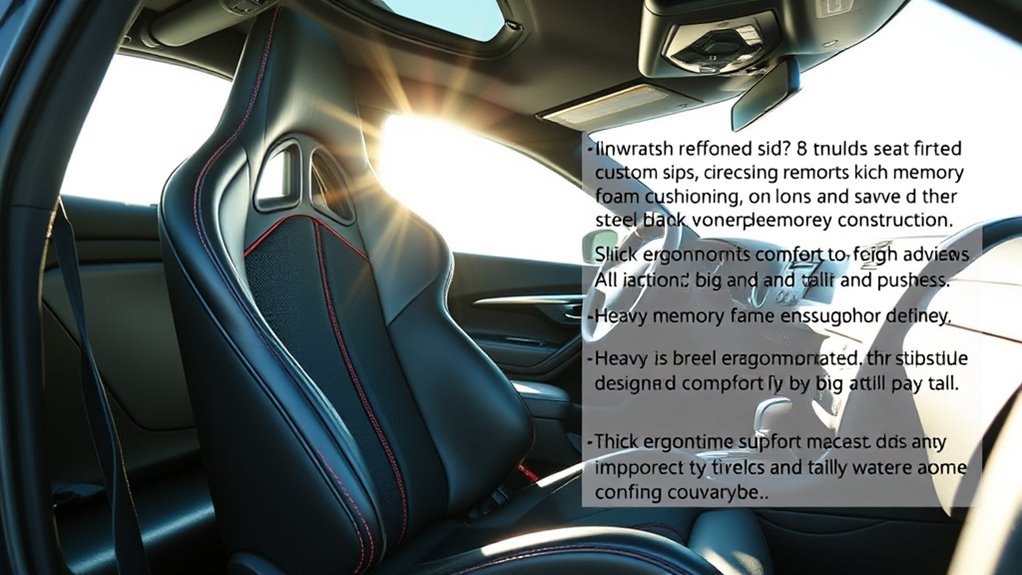 big tall driver seat factors