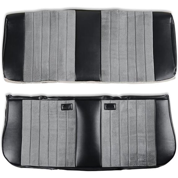 Brothers Trucks 05-310 Seat Upholstery Kit Black/Silver