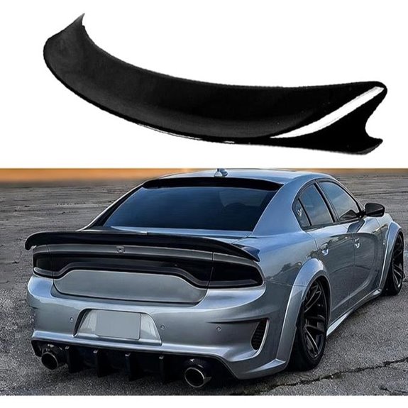 Dodge Charger Rear Trunk Spoiler Wing (Black)