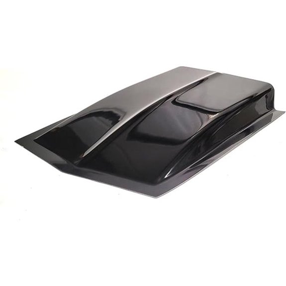 Fiberglass Black Hood Scoop 38 L x 4.5 H