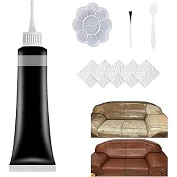 Leather Repair Gel Kit for Car & Furniture (Black)