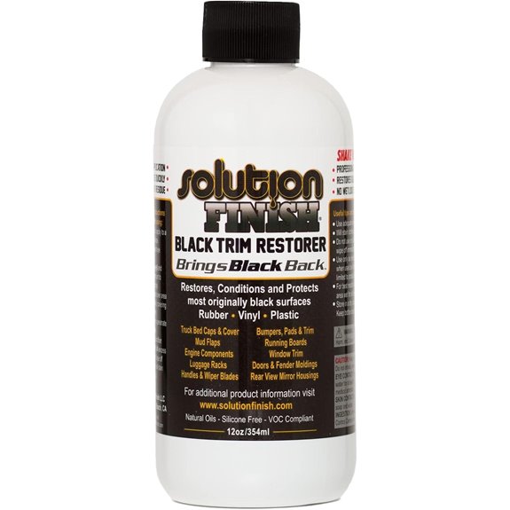 Solution Finish Black Plastic & Vinyl Trim Restorer