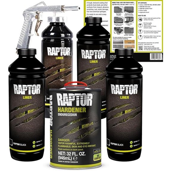 U-POL Raptor Black Spray-On Truck Bed Liner Kit