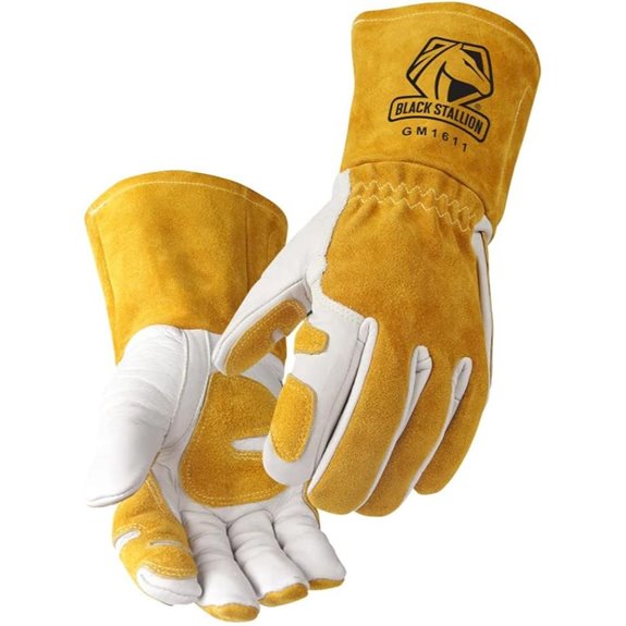 Black Stallion Revco Leather Welding Gloves Large