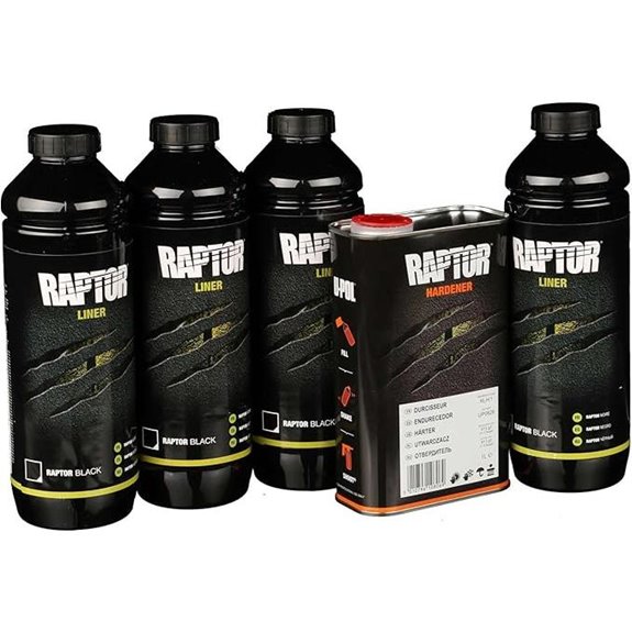 U-POL Products 0820 Raptor Black Truck Bed Liner Kit - 4 Liter