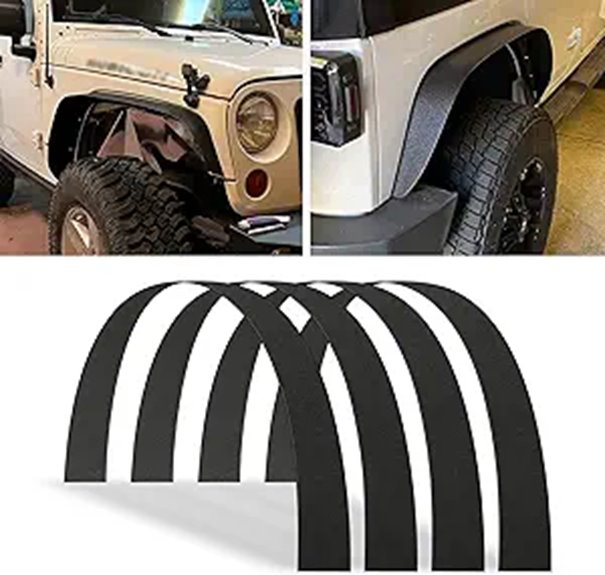 Fender Flares Black Universal Flexible Body Kit