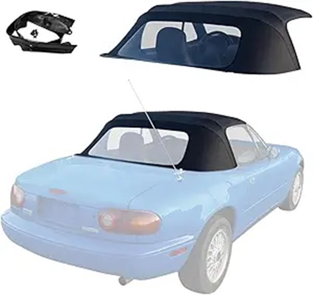 Mazda Miata Convertible Top 1990-2005 Black Vinyl