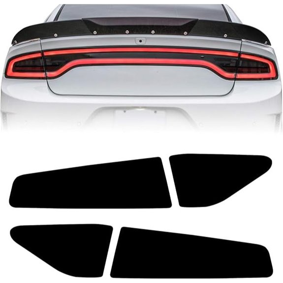 NDRUSH Blackout Taillight Vinyl Wrap for Dodge Charger