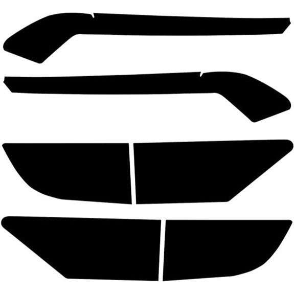 NDRUSH Blackout Headlight & Tail Light Vinyl Wrap