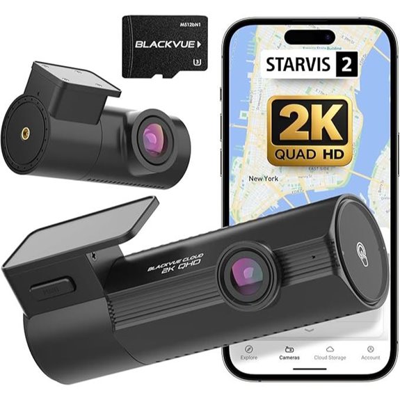 BlackVue Elite 8-2CH Dash Cam with Wi-Fi & Night Vision