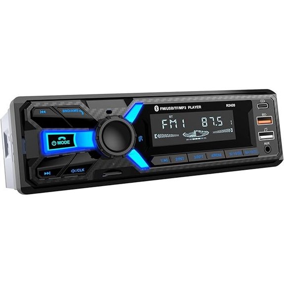 Wistrue Car Stereo Bluetooth FM/AM Single Din Radio