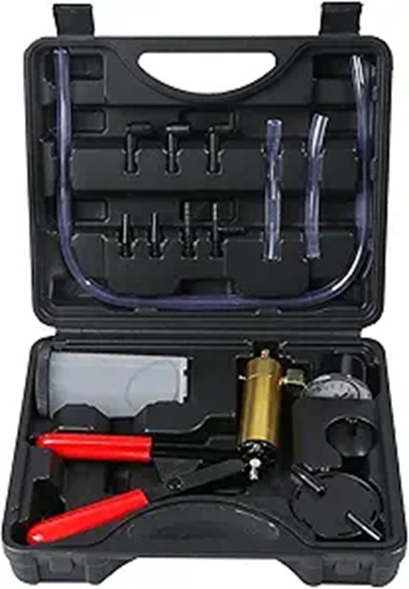 Brake Bleeder Kit with Vacuum Pump and Gauge
