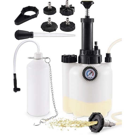 Brake Fluid Bleeder Kit with Catch Bottle
